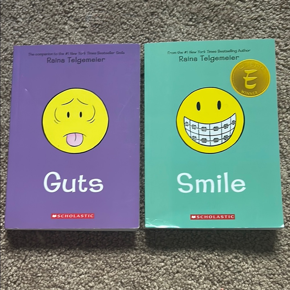 Scholastic 'Guts' and 'Smile' Books Set